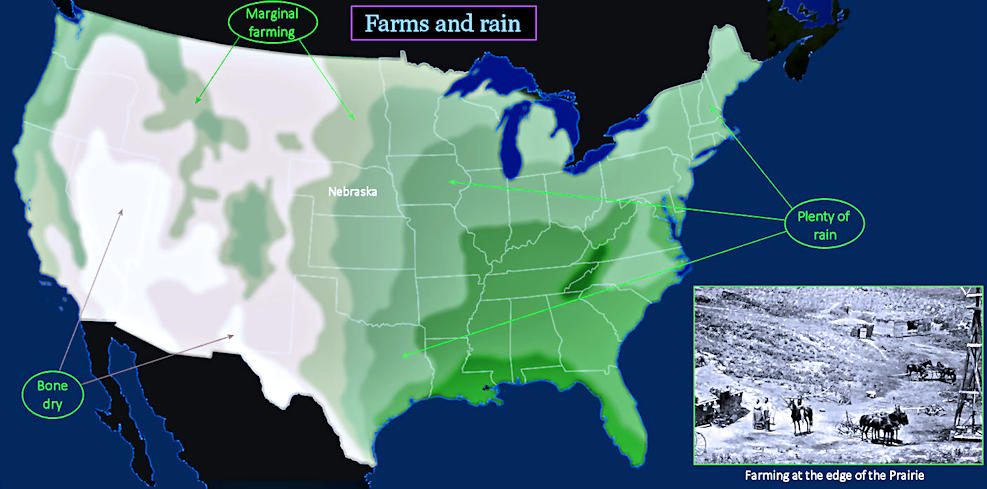 Yearly rainfall map